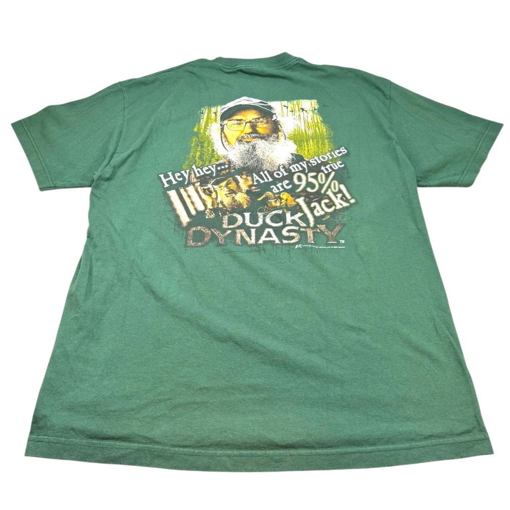 2012 Duck Dynasty Uncle Si Hey Jack T Shirt Mens XL Green Alstyle A&E Graphic